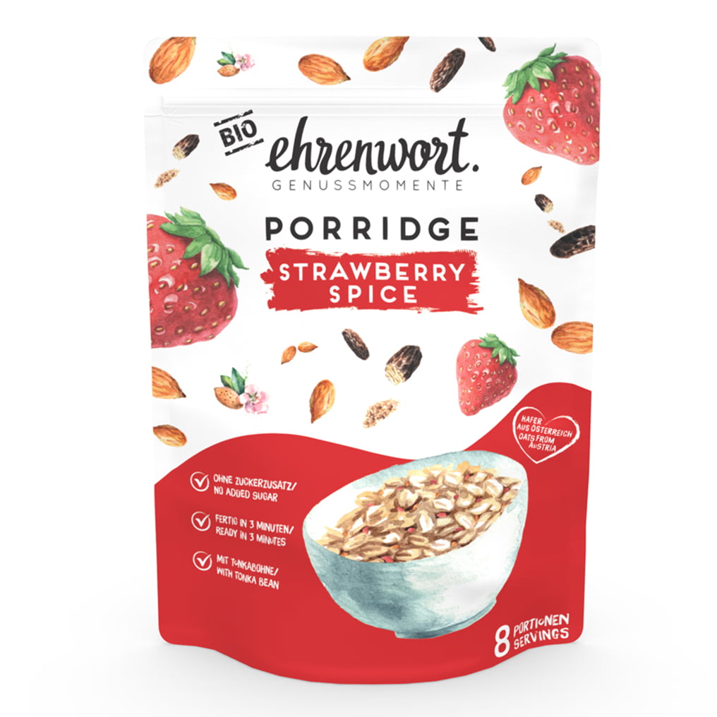 ehrenwort Strawberry Spice Porridge Vorderseite