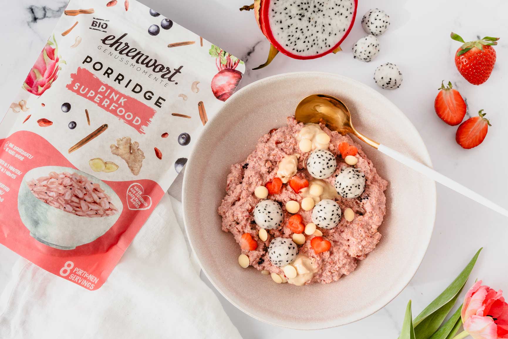 Pink Superfood Overnight Oats