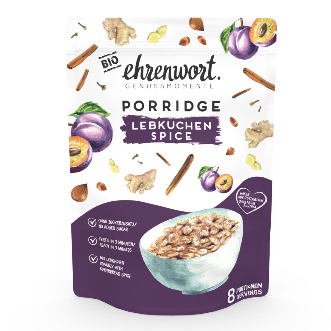 BIO Lebkuchen Spice Porridge Produktabbildung Vorderseite